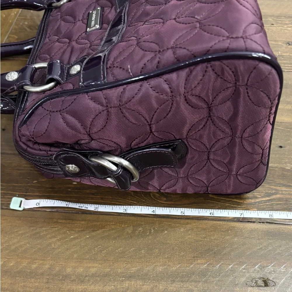 Vera Bradley Nylon Speedy in Plum Purple with Patent Trim